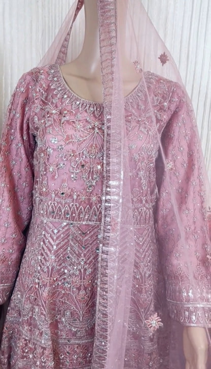 Noor’s-3Pc Maxi Dress-Pink