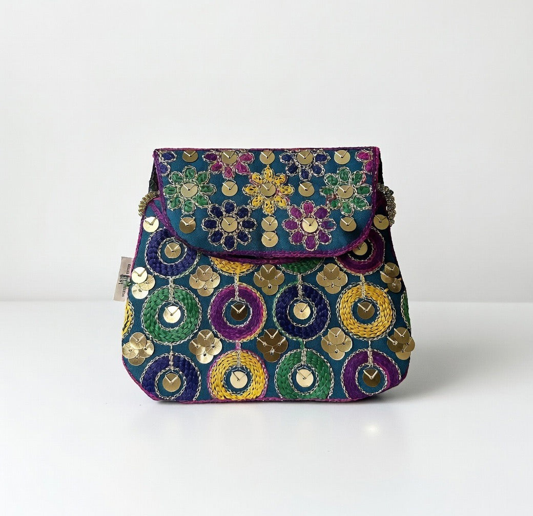 Teal Blue-kids Purse