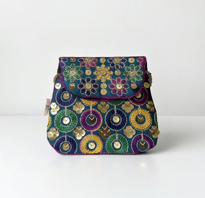 Teal Blue-kids Purse