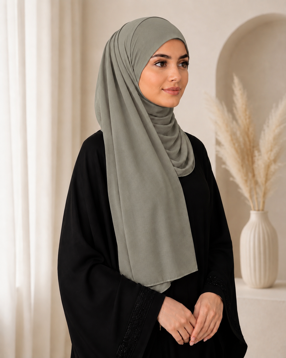 Model Hijab W/Matching Hijab Cap