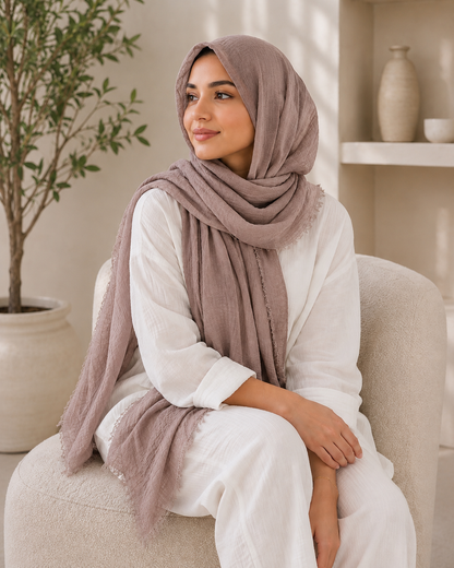 Crinkle Cotton Scarf