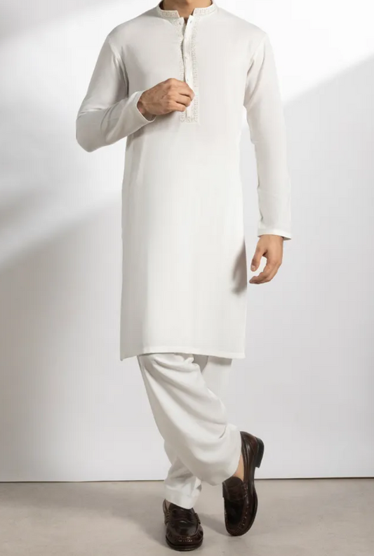 J. Off white-KameezShalwar-TeenBoys