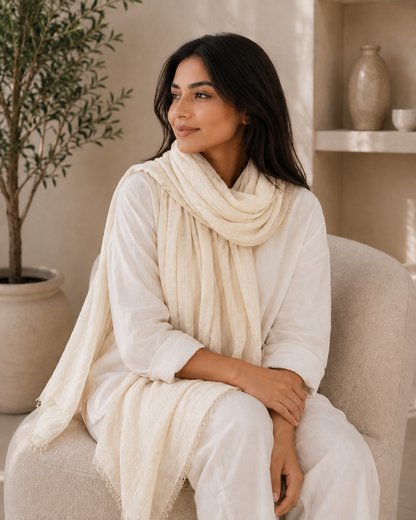 Crinkle Cotton Scarf