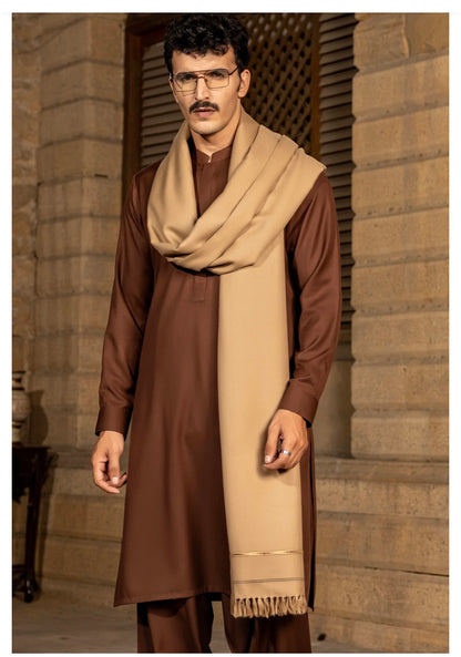 Camel Brown-Gent’s Shawl-Brand: M.T.J