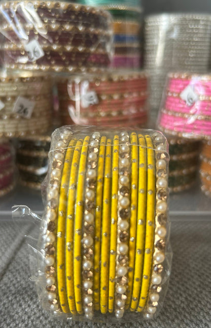 Metal Bangles-one size: 2.2