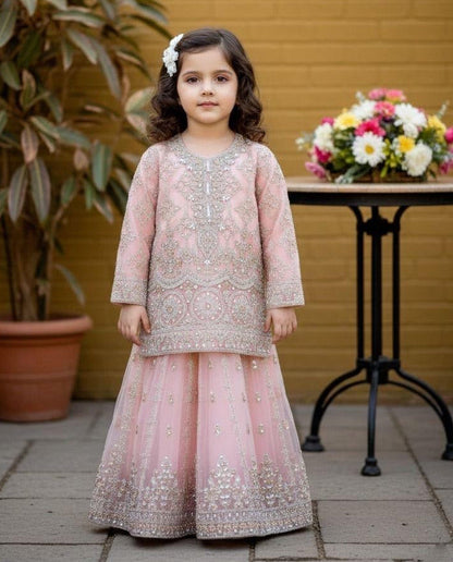 Light Pink Baby Lehnga-3pc
