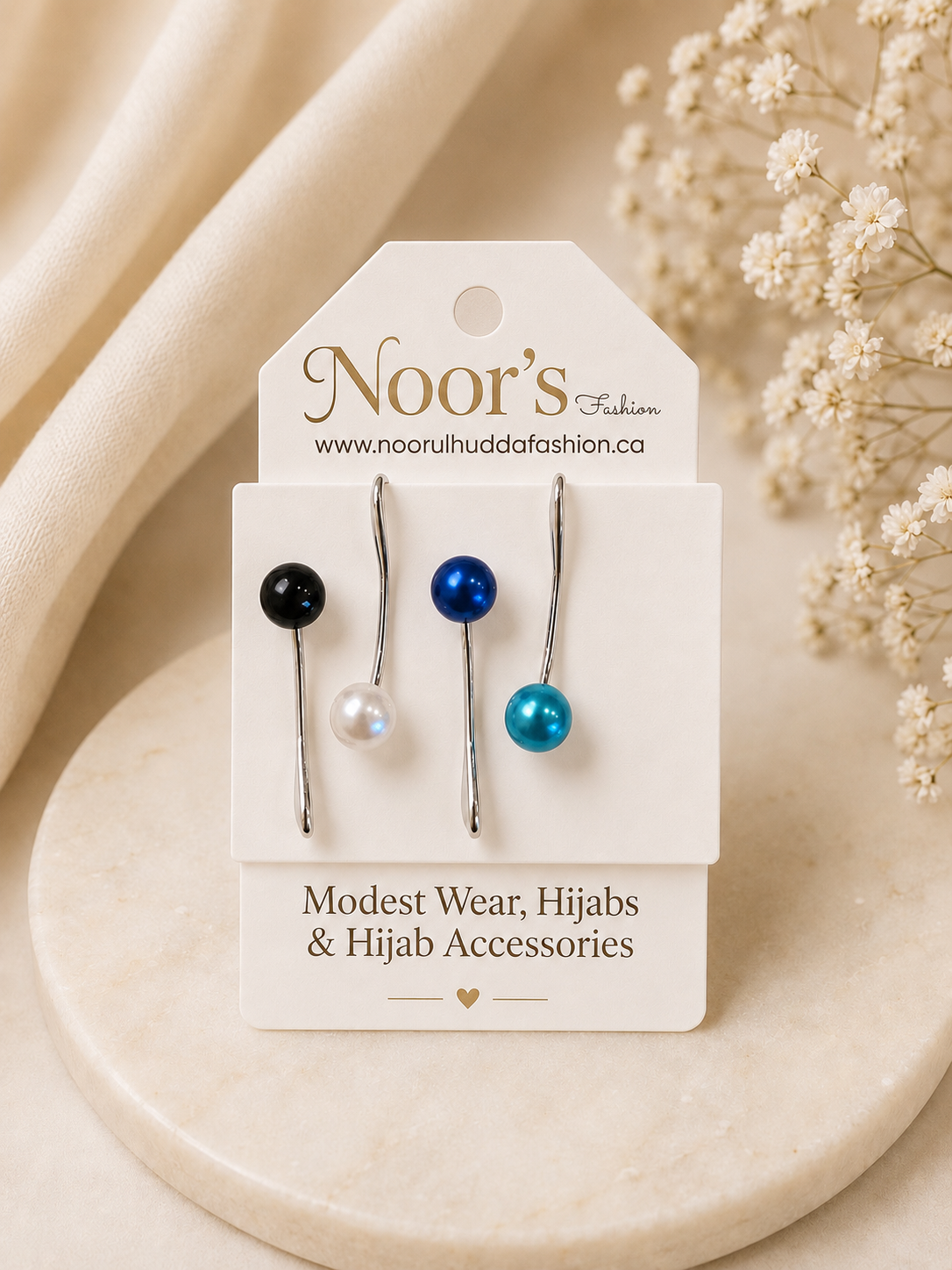 Pearl Loop Hijab Pins