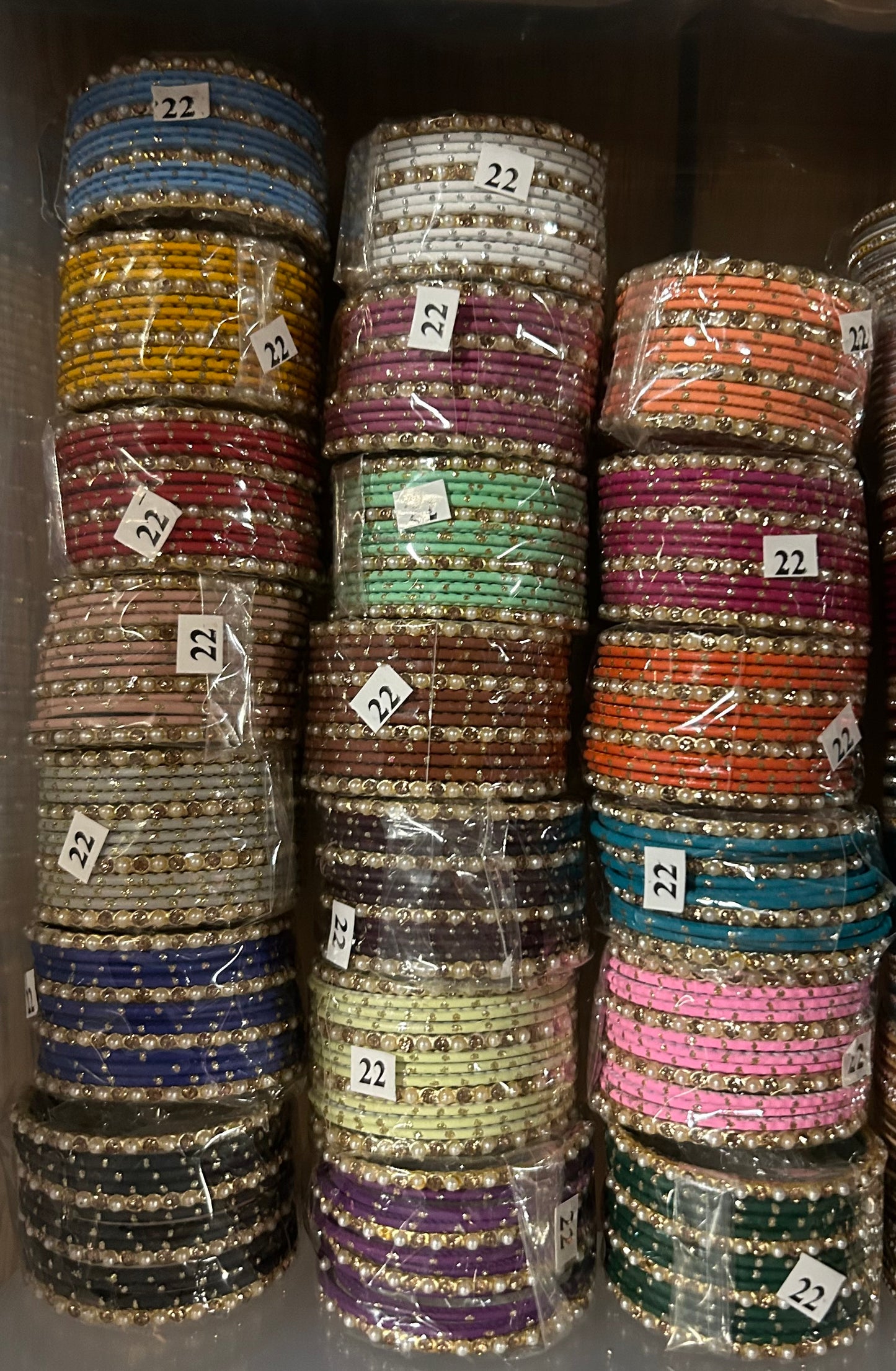 Metal Bangles-one size: 2.2