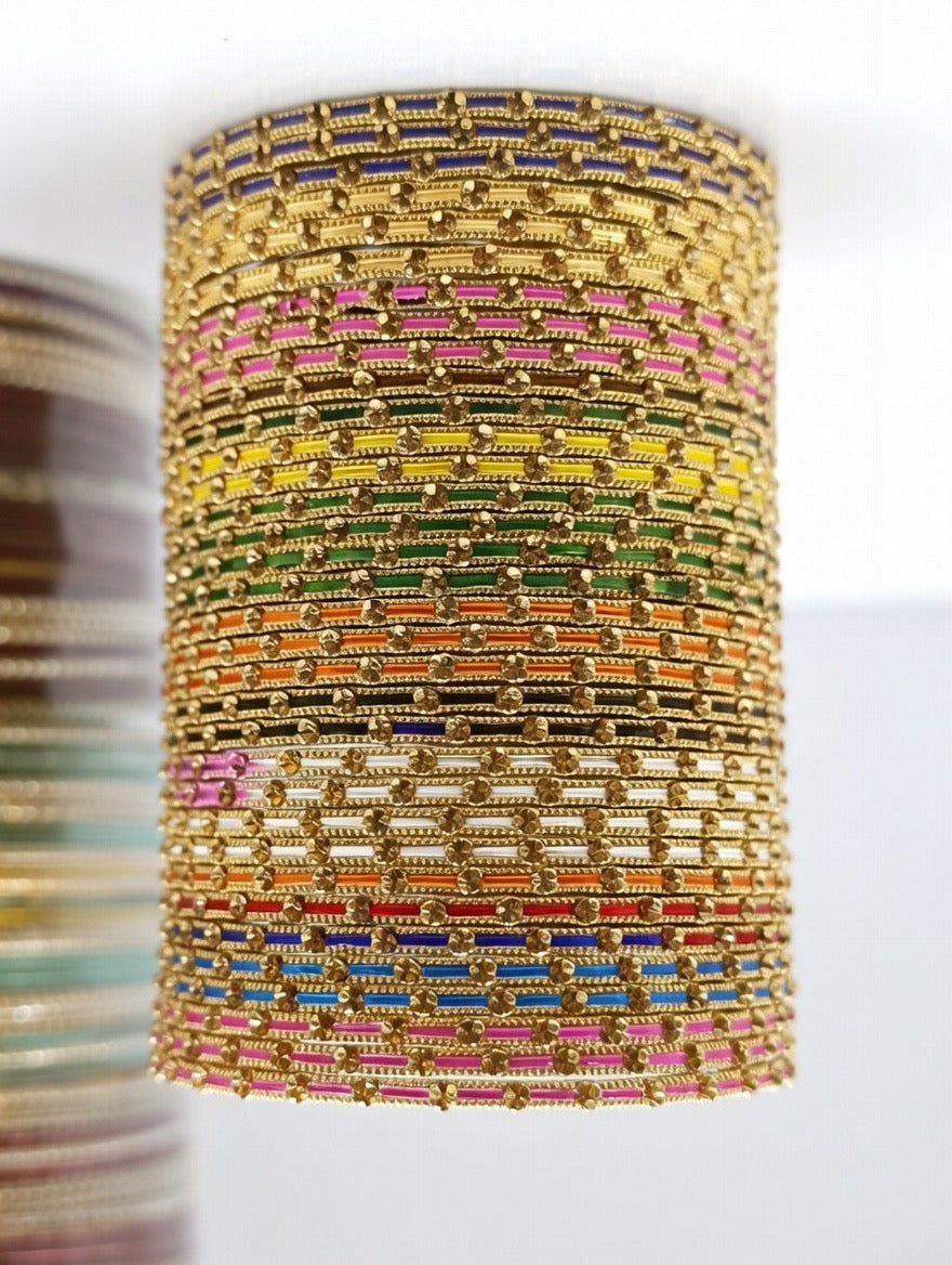 Multi Colour-Metal Bangles-Ladies