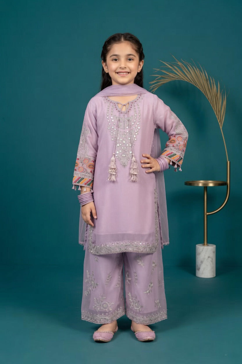 Noor’s-Light Purple 3PC Chiffon