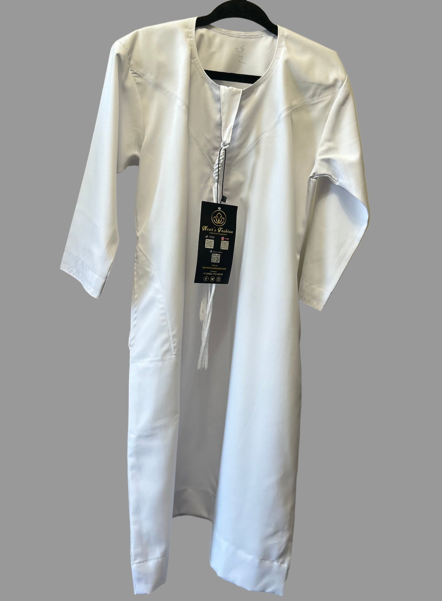 White-Kids Thobes-Emirati Style