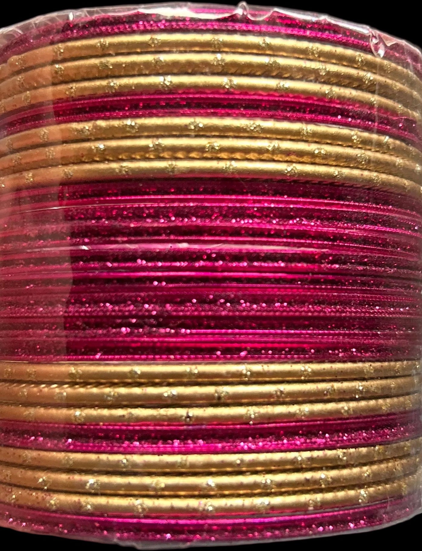 Size: 2.6 Pink  & Gold Bangles