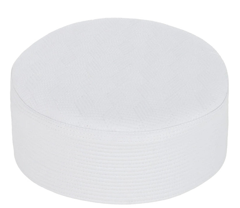 White-Round Cap-Brand: M.T.J