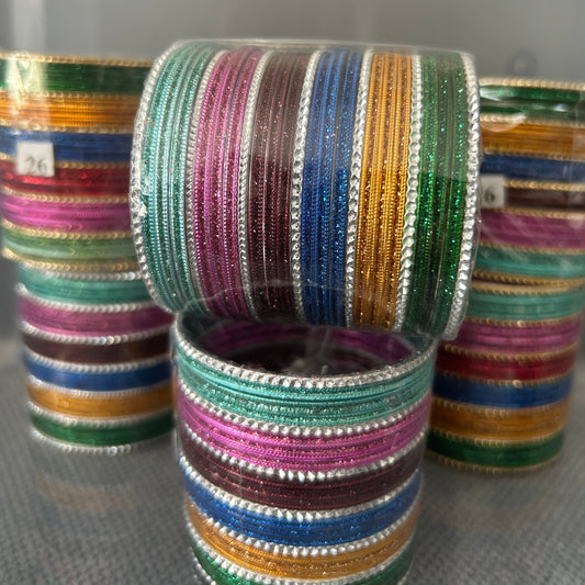 Multi Colour-Metal Bangles-Ladies