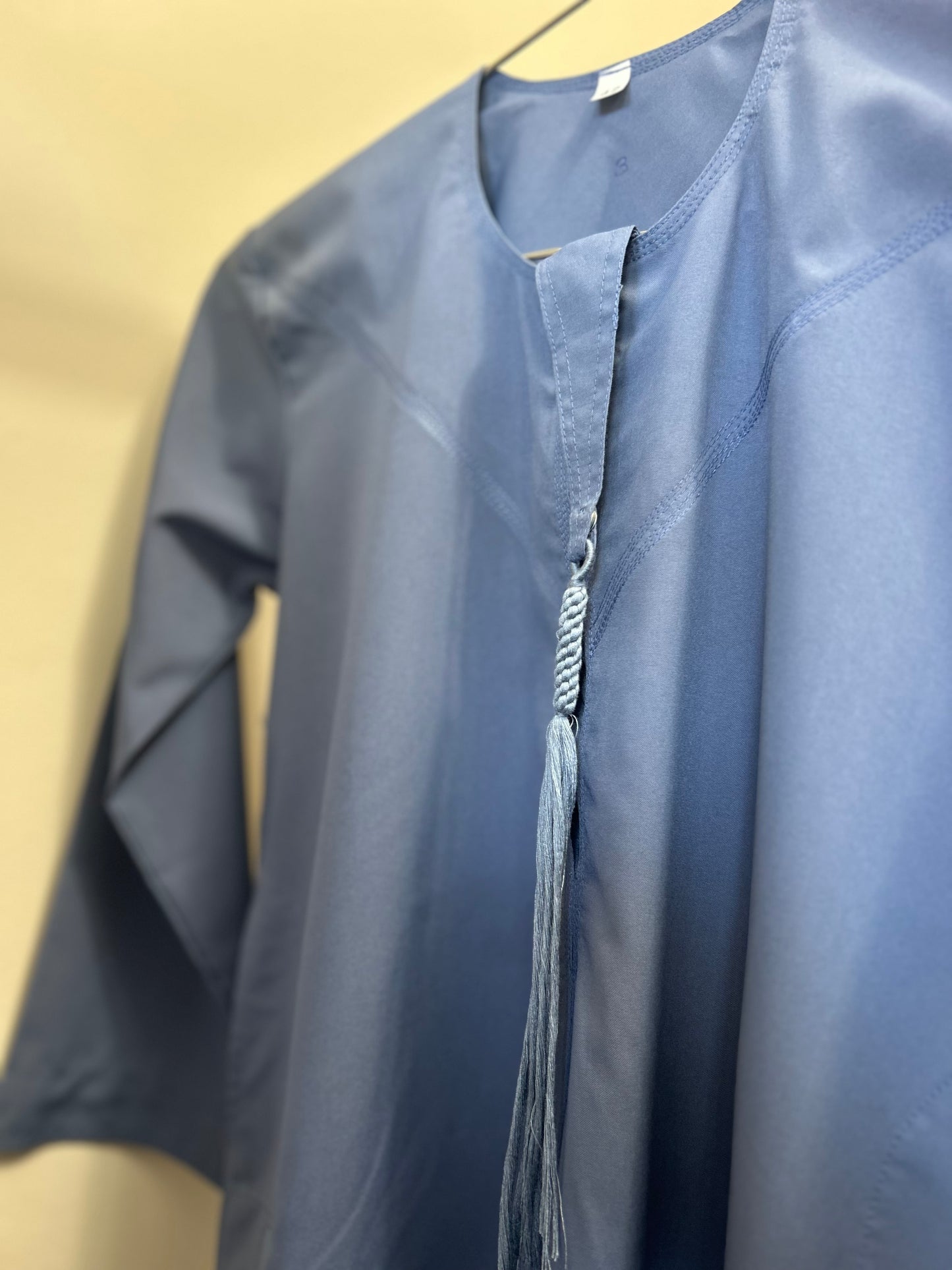 Grey Blue-Kids Thobes-Emirati Style