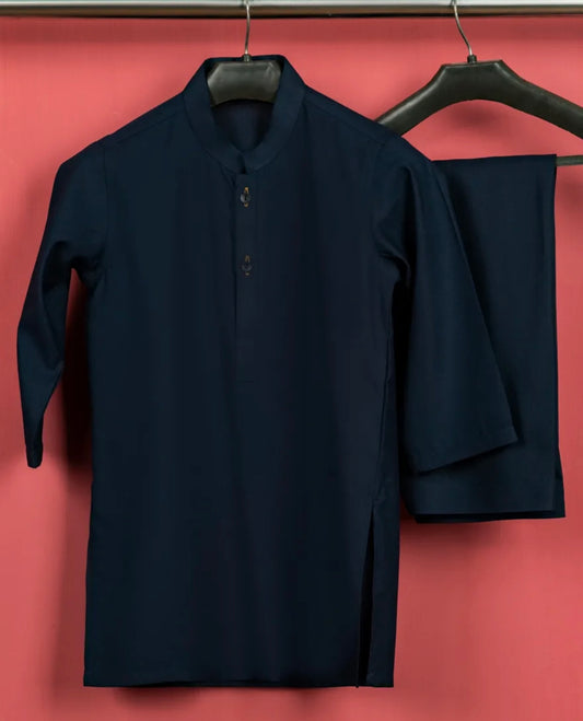 Navy Blue-Kameez Shalwar-Baby Boys- J.