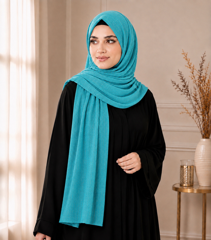 Fancy Chiffon Hijabs W/Shimmer Lines