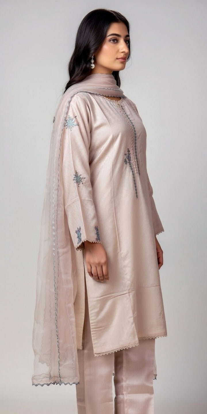 MTJ-3pc Jaquard-Teapink