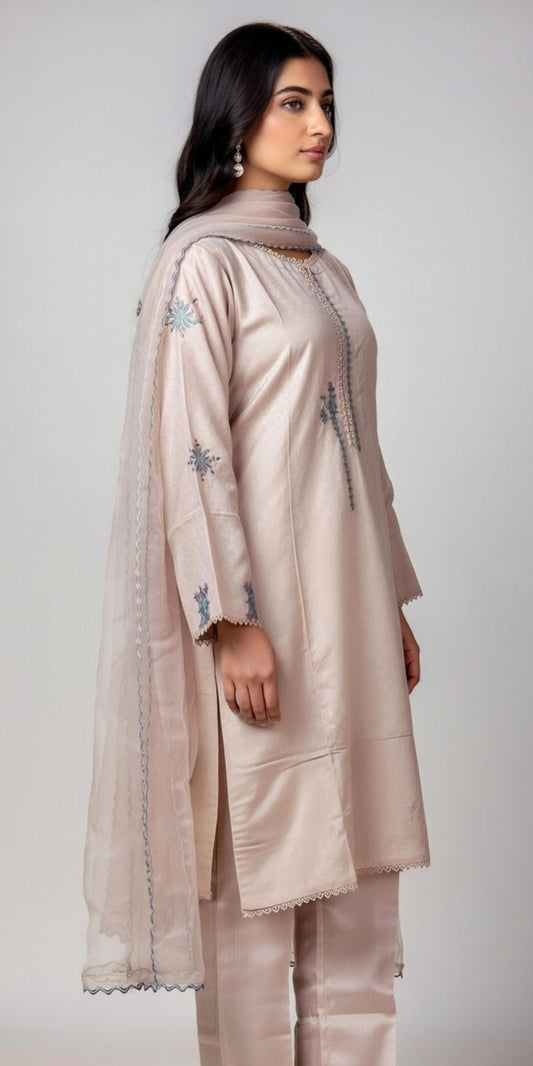 MTJ-3pc Jaquard-Teapink