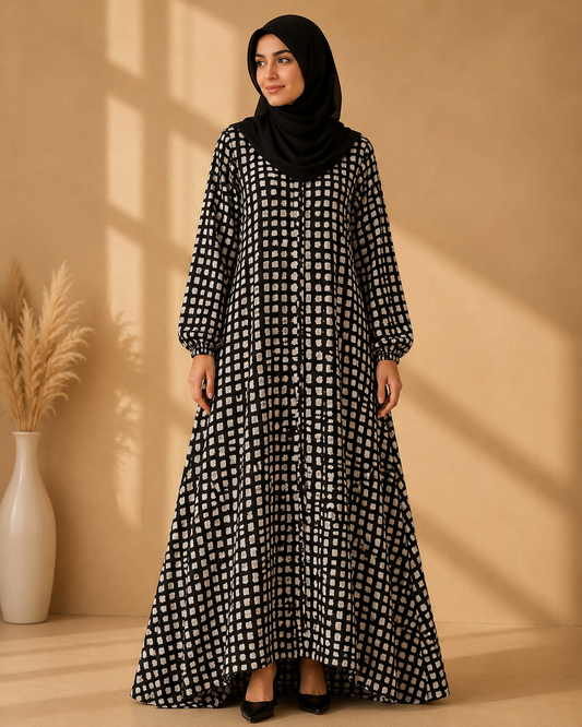 Chiffon Abaya Dress #7