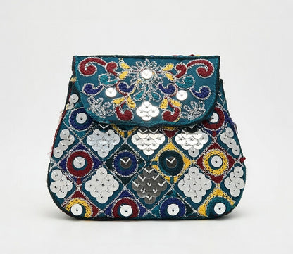 Teal Blue-kids Purse