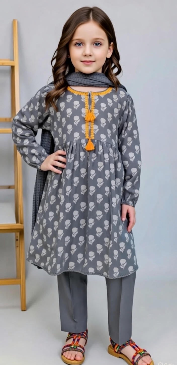 J. Grey Lawn Frock-3pc