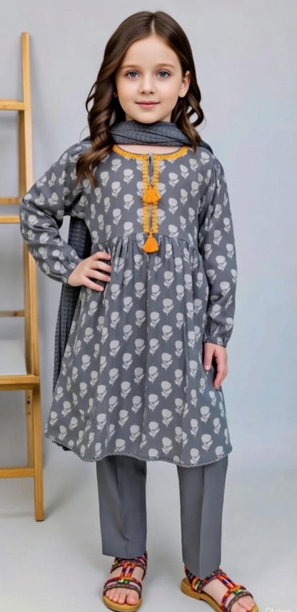 J. Grey Lawn Frock-3pc