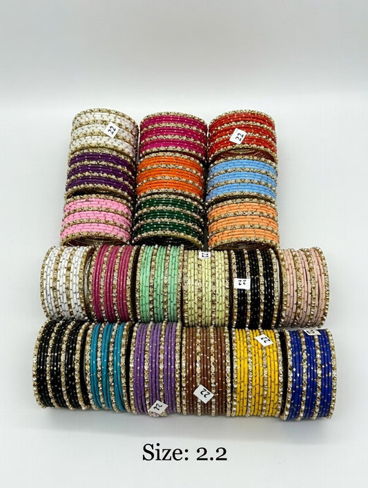 Metal Bangles-one size: 2.2