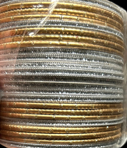 Size: 2.6 Silver & Gold Bangles