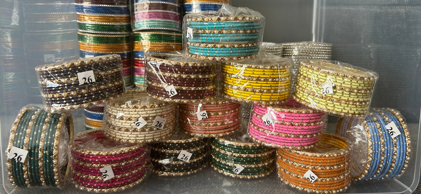 Metal Bangles-one size: 2.2