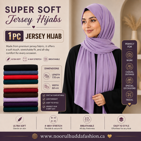 Jersey Hijabs-Reg Size