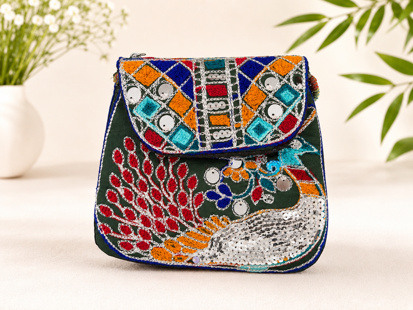 kids Purse -Peacock design