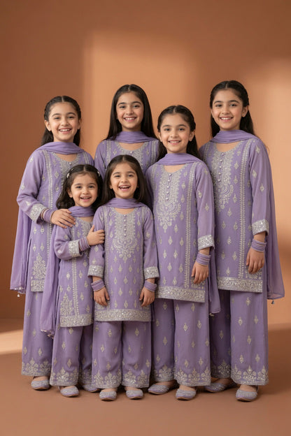 Noor’s-Light Purple 3PC Chiffon