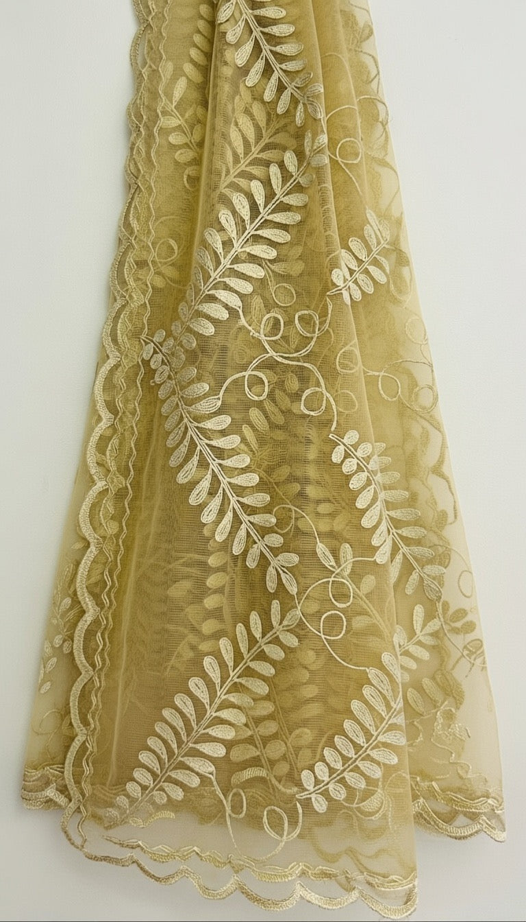 Golden Duppata-Soft Net