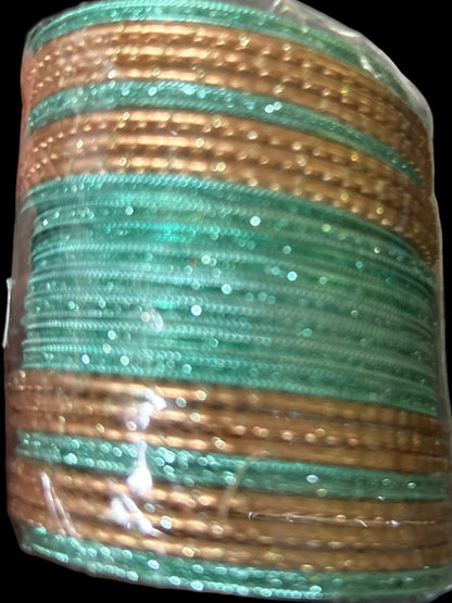 Size: 2.4 Mint & Gold Bangles