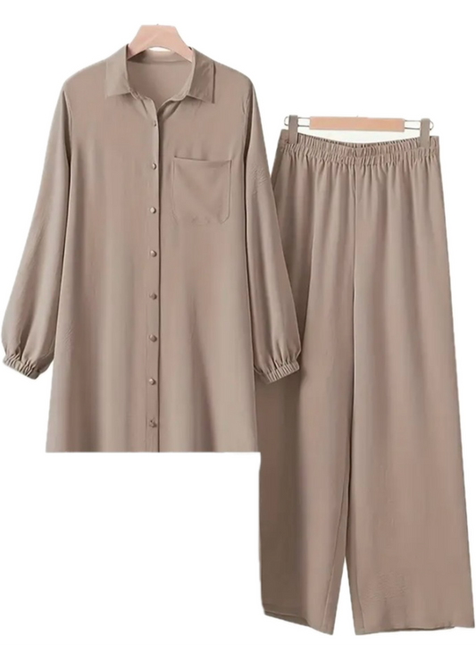 2pc Cord Set-Beige