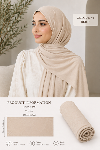 Large Size Jersey Hijab