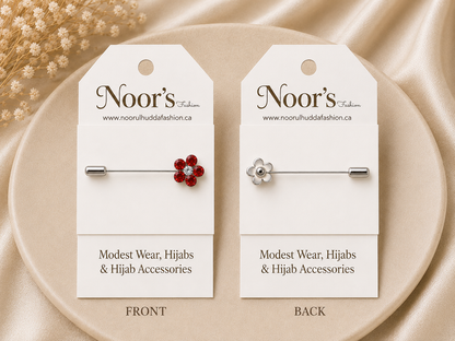 Floral Hijab Pin-1Pc