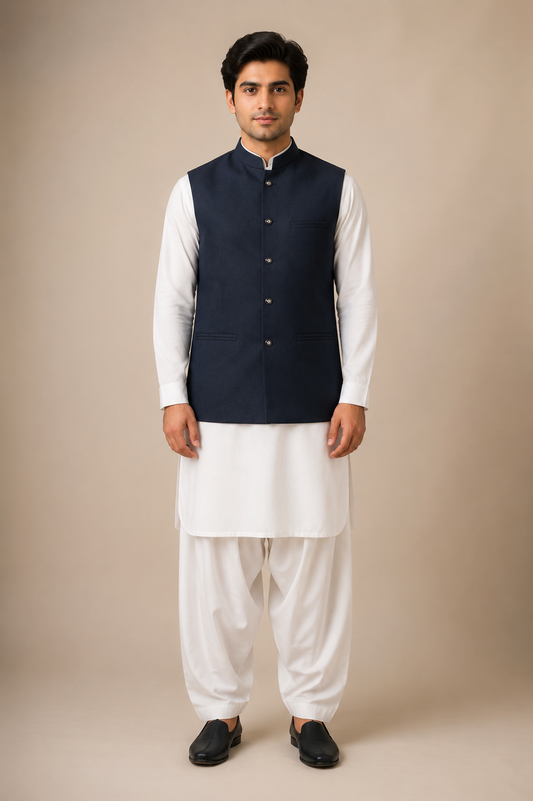 1pc NavyBlue Waistcoat