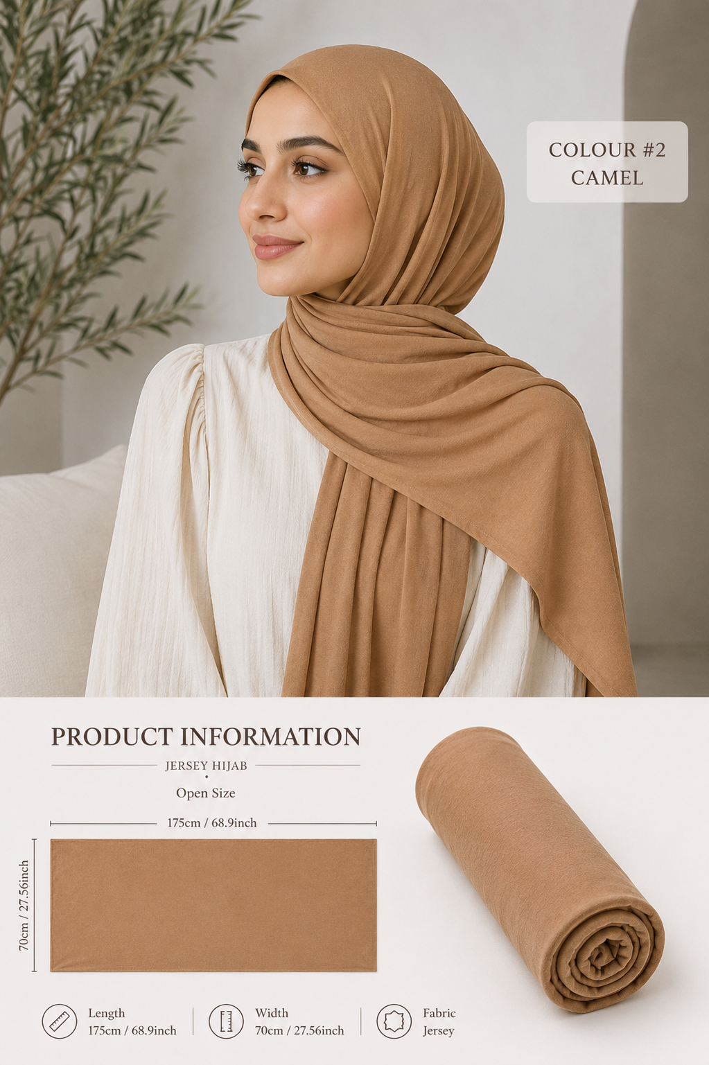 Large Size Jersey Hijab