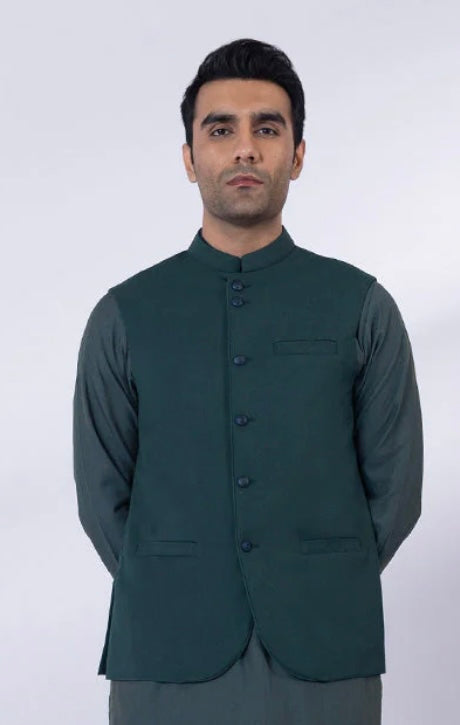 Bottle Green-waistcoat Gents-Brand: Sapphire