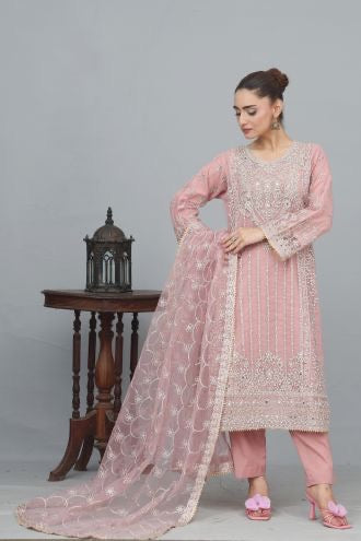 Noor’s-Pink Fancy Outfit-3Pc