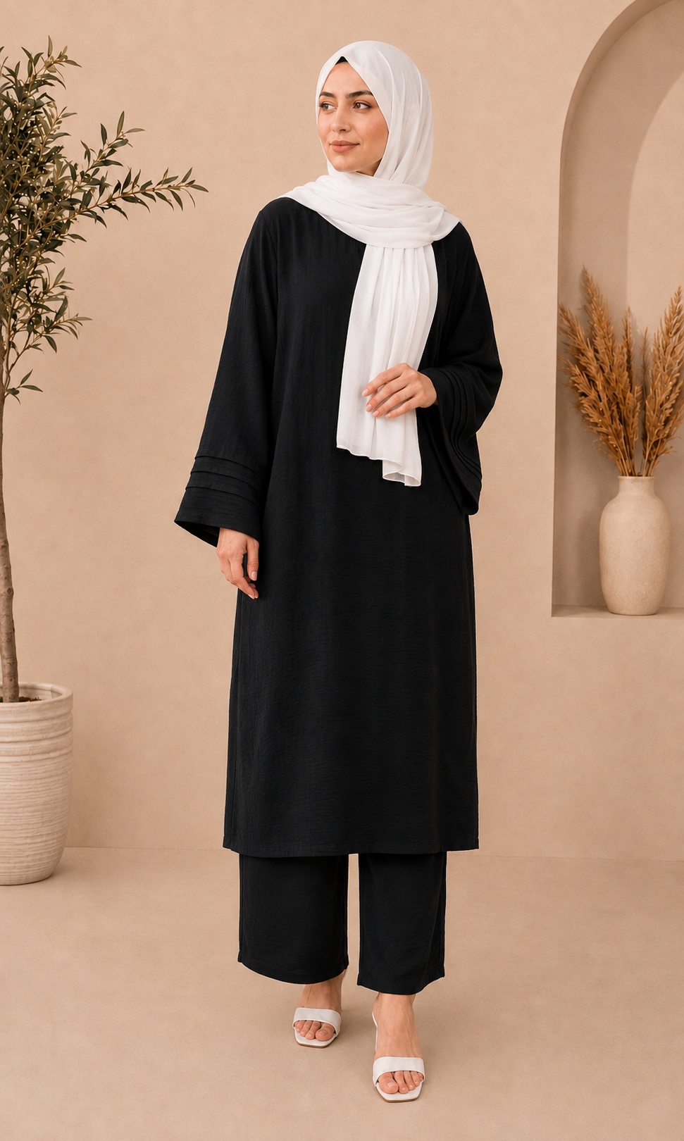Long Length Cord Set-Black