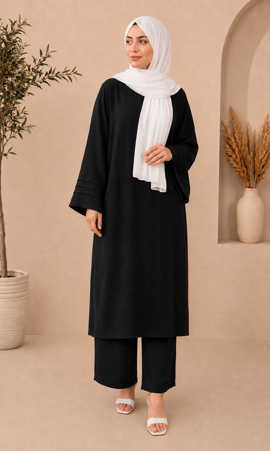 Long Length Cord Set-Black
