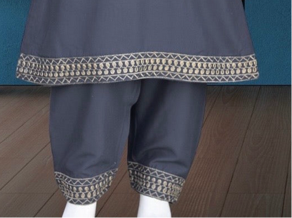 Grey Linen-3pc Shalwar kameez