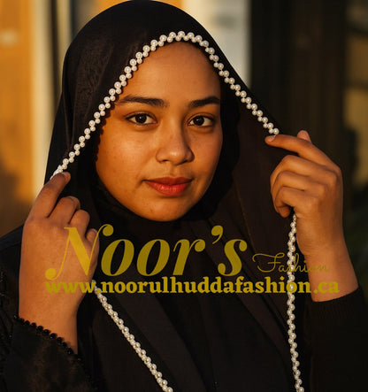Fancy Silk Hijab with Beads