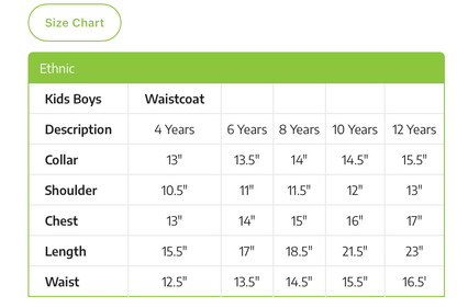 Black-Kids waistcoat 1pc-Gul Ahmed