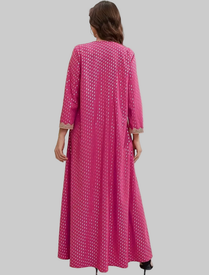 Noor’s-Pink Fancy Maxi Dress