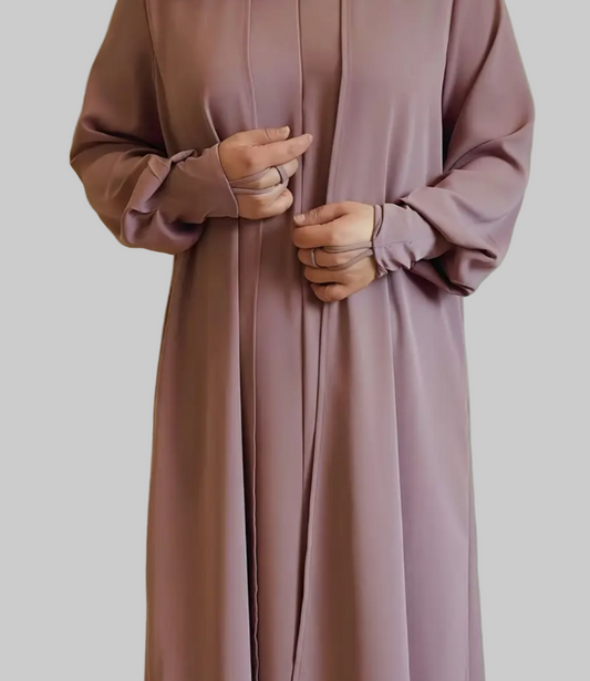 Noor’s-Purple Pink- Basic Abaya-