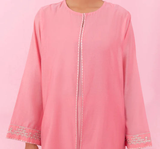 Sapphire-Peach Pink-Kameez Shalwar